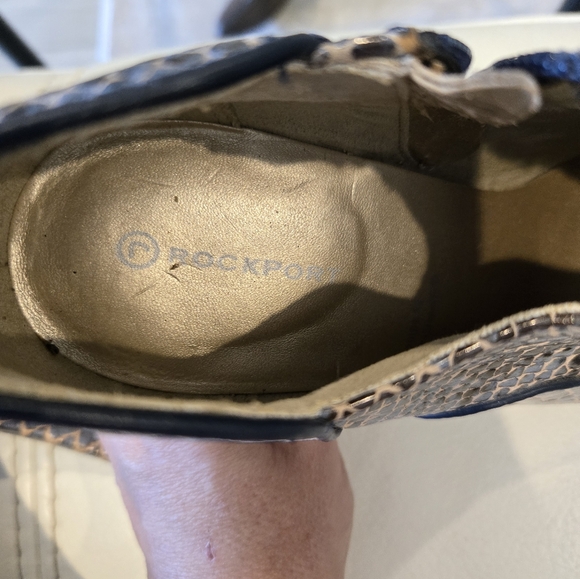ROCKPORT Womens Boots Presia Snakeskin Booties Shooties Comfort Heels Size 8 - Picture 11 of 11